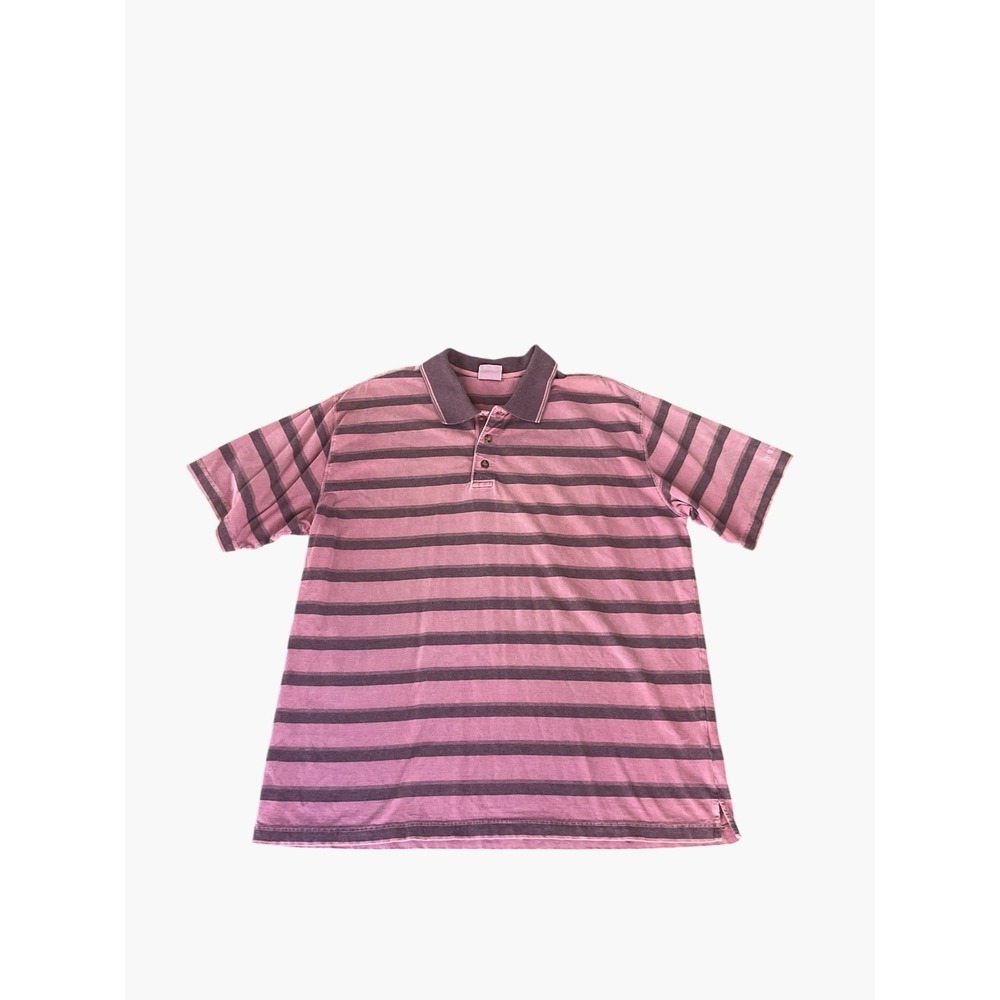 Woolrich Men's Striped Polo Shirt Short Sleeve Cotton Size XL